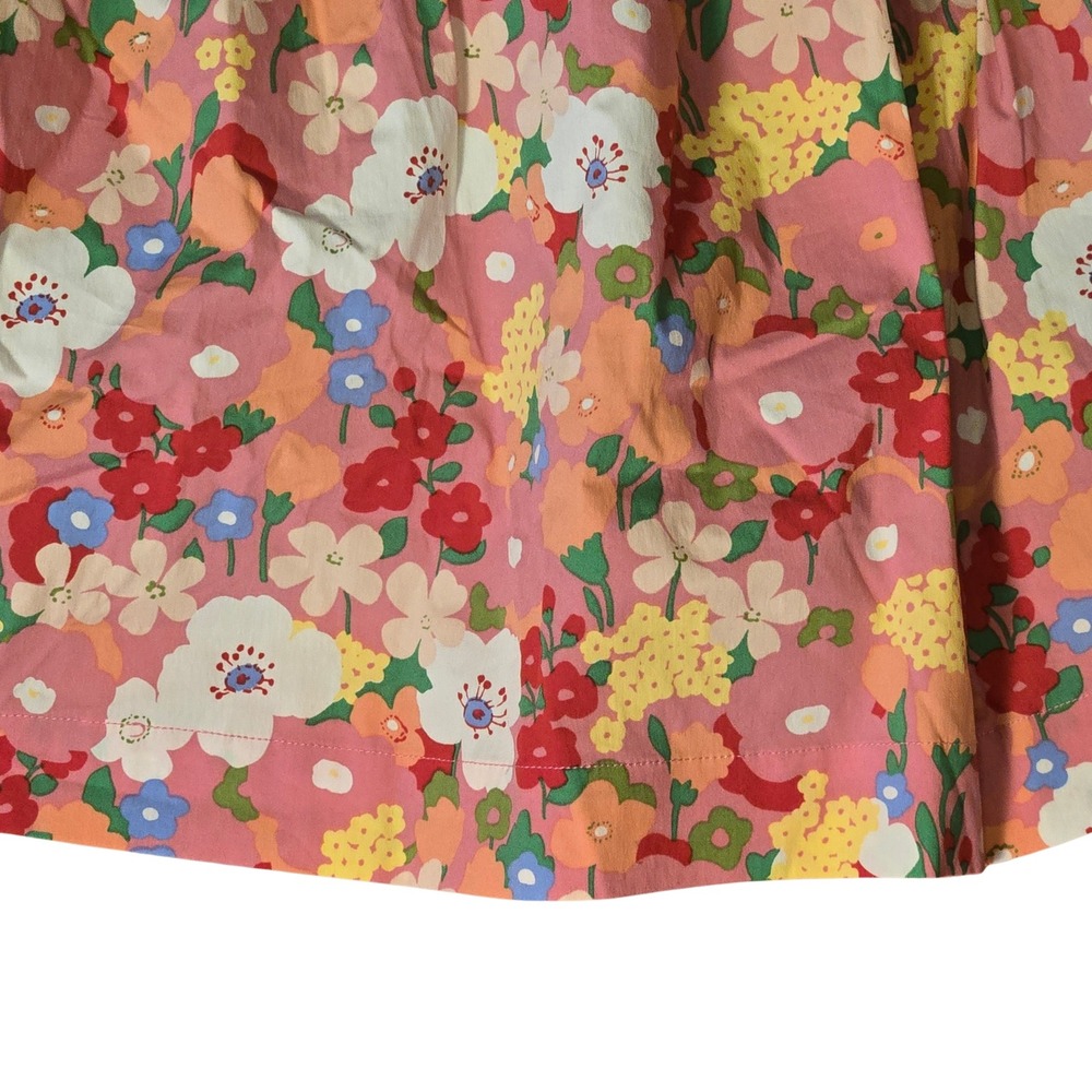 Matilda Jane Girls Pink Floral Sleeveless Dress Scalloped Button Front Size M - Picture 4 of 14
